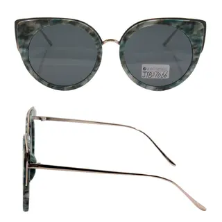New Design Fashionable Mirror Plastic Retro Cat Eye Sunglasses for Men